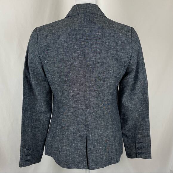 Tribal Navy Linen Blend Career Academia Prep Jacket Blazer NWOT Size 6 - Picture 4 of 12